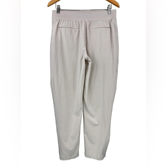 Athleta Brooklyn Ankle Pant Beige Pull On Travel Work Mid Rise Trouser Size 10 - Picture 3 of 7